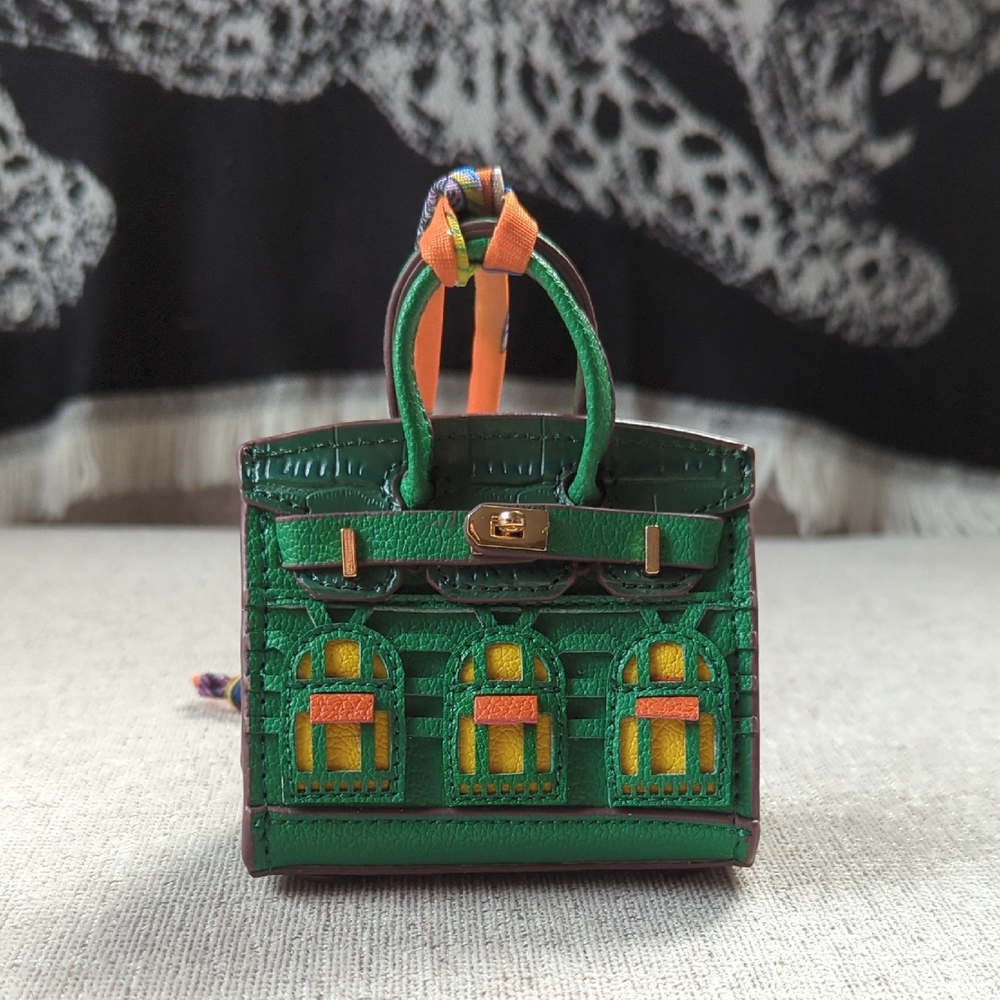 Bag Charm Green, Yellow And Orange Faubourg House